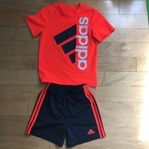 Boys Adidas short and top set size 24months